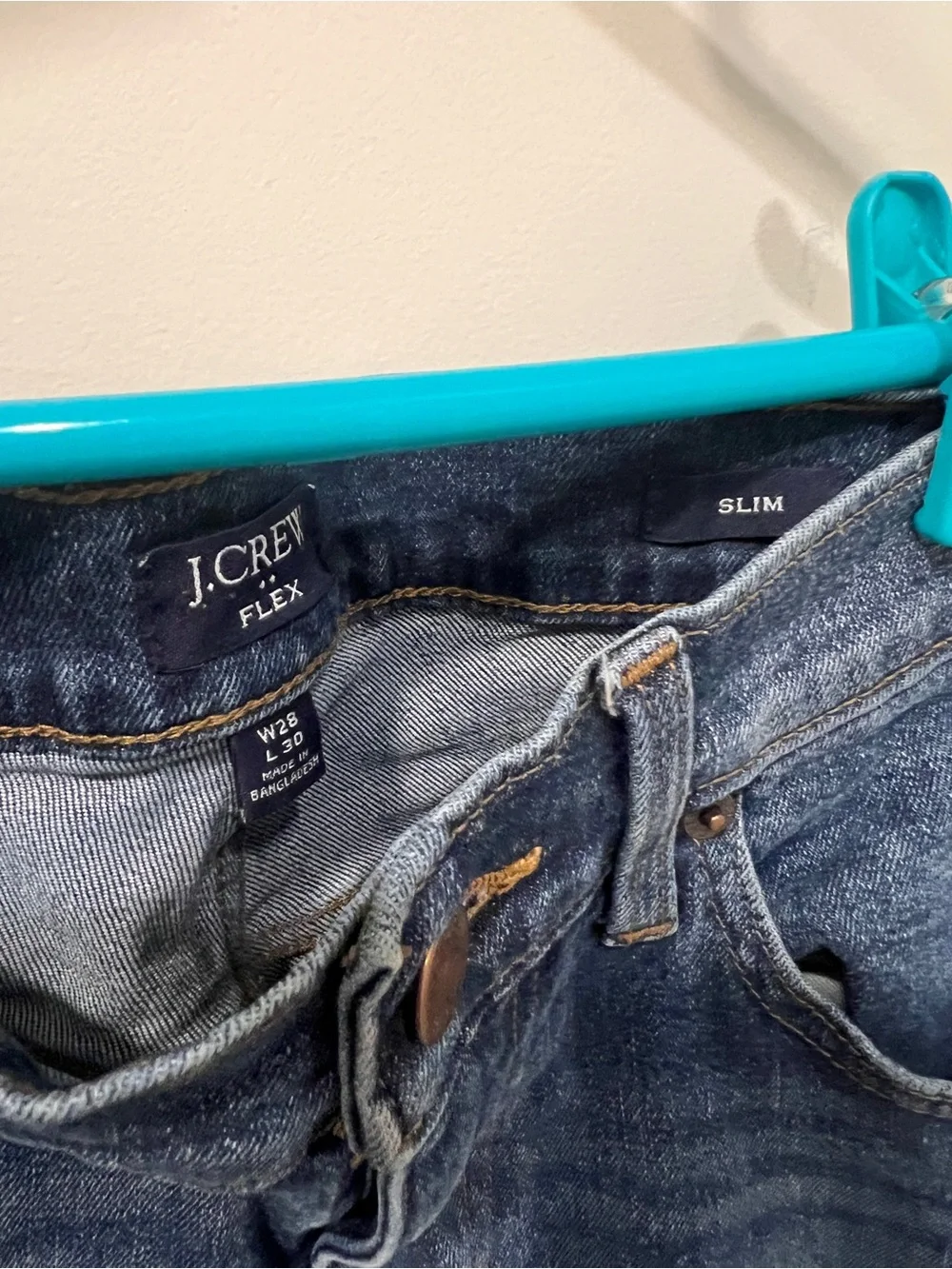 J. Crew Slim Jeans in Dark Indigo Wash